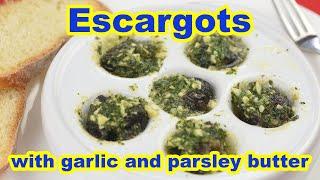 Escargots with garlic and parsley butter recipe