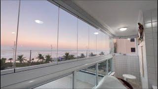 Lindo Apartamento dois dormitórios com suíte , linda vista mar no Caiçara Praia Grande R$ 450.000.00