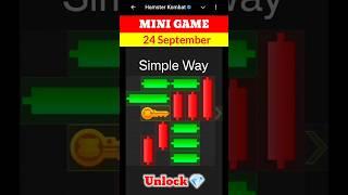 Hamster Kombat Mini Game 24 September Unlock Diamond  | 24 September Mini Game Hamster | #mini game