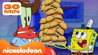 Губка Боб | Все сотрудники КРАСТИ КРАБ | "Губка Боб Квадратные Штаны" | Nickelodeon Cyrillic