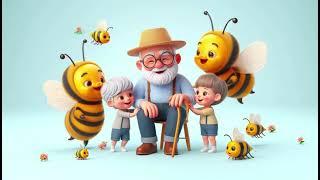 Grandpa and the Singing Bees: A Buzzing Musical Adventure! Nursery rhymes for children