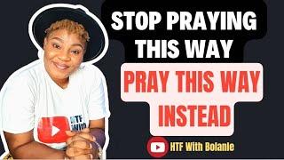 Time To Level Up In Prayers || HTF With Bolanle