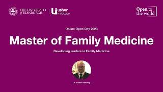 Master of Family Medicine 2023 Open Day Session