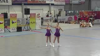 MiKaDo Karviná, Laura Kasperlíková + Laura Riedlová, duo seniorky baton, 2022