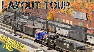 Layout Tour - Modern NS Princeton-Deepwater Division in HO