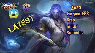 HOW TO FIX FPS DROP ON MOBILELEGENDS 2020 | ML TRICKS