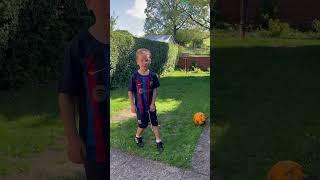 Crossbar Challenge #football #soccer #theo #kid