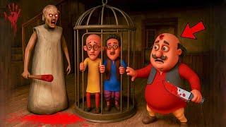 Motu's Bold Rescue: Saving Patlu & Ghasitaram From Granny's Cage! Motu Patlu In Gta V