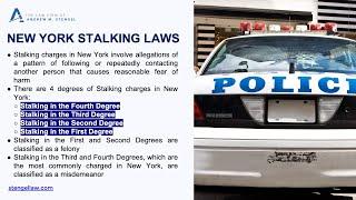 Stalking Laws in New York / NYC Stalking Charges Lawyer