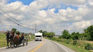 Lancaster County Drive North Rt 10 heading to Honey Brook and Morgantown PA