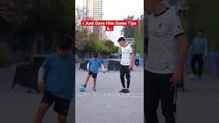 Teaching Crazy Football Skill To A Kid . #shorts #football #soccer #messi #cr7 #neymar