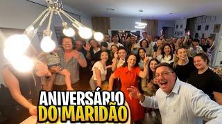 Uma festa pra 60 pessoas na minha casa  nossos filhos fizeram depoimentos emocionantes pro Paulo