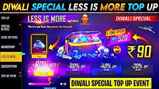 Diwali Event Special Less Is More Event | Free Fire New Event | Ff New Event| New Event Free Fire