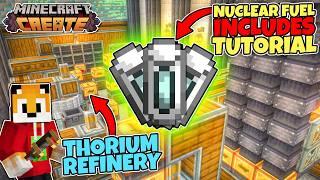 I built a NUCLEAR FUEL FACTORY in Minecraft Create Mod