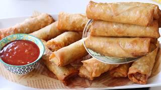 Fajita Chicken Spring Rolls ️Ramadan Special Recipe by (YES I CAN COOK)