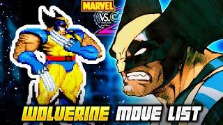 WOLVERINE MOVE LIST - Marvel vs. Capcom 2: New Age of Heroes (MvC2)