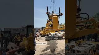 loading excavator grader