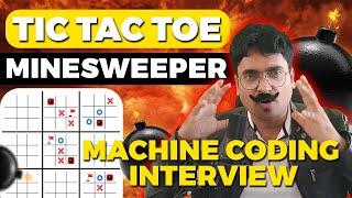 Tic Tac Toe Game in Javascript with Minesweeper | Mastering Machine Coding Interview Round