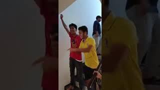 full enjoying in hostel 