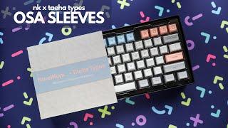 NovelKeys x Taeha Types OSA Sleeves Keycap Quick Review, Unboxing & Sound Test | NK65 Entry Edition