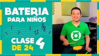  🟡 🟢 Clase 4 de 24 - Curso de Batería para Niños