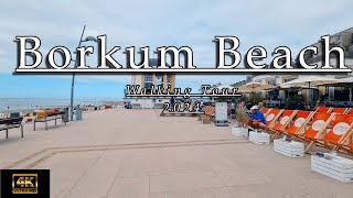 Borkum Beach Walking Tour 2024  - 4K / UHD -