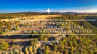 New Mexico Land For Sale: 9.5 Acre Mesa-Top Property, Power & Underground Utilities - $35,000