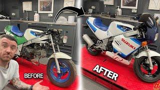 Rebuilding a wrecked Suzuki!! (FULL BUILD)