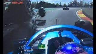 Fernando Alonso brands Lewis Hamilton an 'idi0t' in explosive radio message after crash