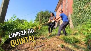 LIMPANDO O TERRENO DA CASA ABANDONADA COM POUCAS FERRAMENTAS 