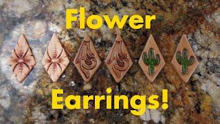 Simple Flower! Teardrop Diamond Earring 2 of 3