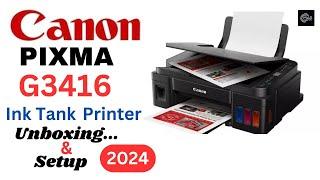 Canon PIXMA G3416 G3410 G3411 G3415 G3510 G3210 G3710 G3810 Setup