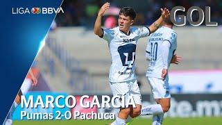 Gol de M. García | Pumas 2 - 0 Pachuca | Clausura 2020  - Jornada 1 | LIGA BBVA MX