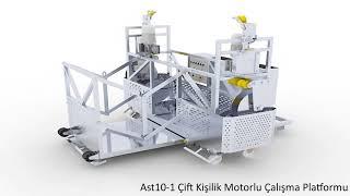 Ast10 -1 Çift Kişilik Motorlu Çalışma Platformu