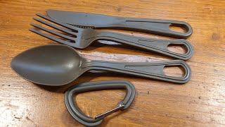 U.S. ARMY Essbesteck Lexan Oliv (versehentliches Unboxing ) U.S. Utensils