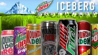 Mtn Dew Flavor Iceberg - From Most To Least Known