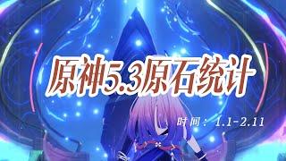 5.3原石统计！原神5.3版本能白嫖多少原石？