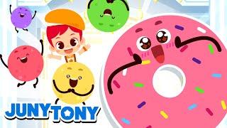 Rainbow Donuts’ Bakery Ball｜Colorful Doughnuts Dance Party｜Kids Songs｜JunyTony