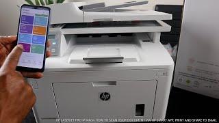 HP LASERJET PRO M148dw HOW TO SCAN YOUR DOCUMENT VIA HP SMART APP, PRINT AND SHARE TO EMAIL