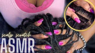 ASMR BUILD-UP BUST | itchy scalp scratching , hair play, flakes, + lint picking | ASMR HAIR PLAY