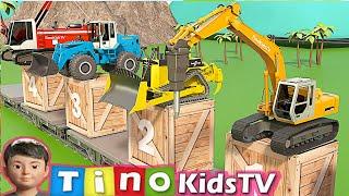 Construction Vehicles Assembly Show - Trucks for Kids | Excavator, Cement Truck, Bulldozer etc.