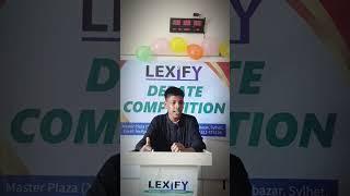 Mahin Ahmed,student of LEXIFY, delivered his speech in the debate competition.#debate #lexify