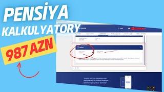 Pensiya Stajının hesablanması, Pensiya kalkulyatoru e sosial, Pensiya ne qeder alacağam oyrən....