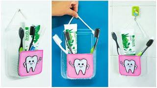 how to make diy toothbrush holder, toothbrush holder diy hacks