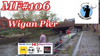 Magnet Fishing #106. WIGAN PIER What Was Found? #MagnetFishing Wigan Pier. North West Magnet fishers