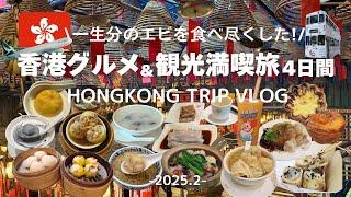 [Hong Kong Travel Vlog] Eating all the Hong Kong delicacies /visiting classic, popular and new spots