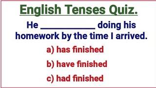 English Grammar Test ️ All English Tenses Quiz  Can you pass this quiz?