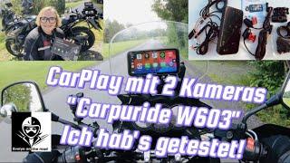 CarPlay mit 2 Kameras "Carpuride W603" Ich hab's getestet!