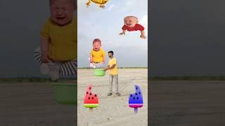 Flying crying babies Catching vs cute bhabhi - Funny vfx magic #trending #shorts  #funny #bsk