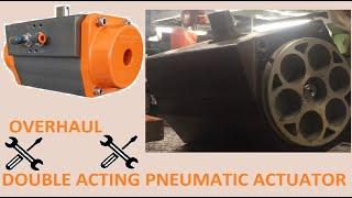 Pneumatic valve actuator overhaul double acting valve - EuroValve. Ship equipment maintenance,repair